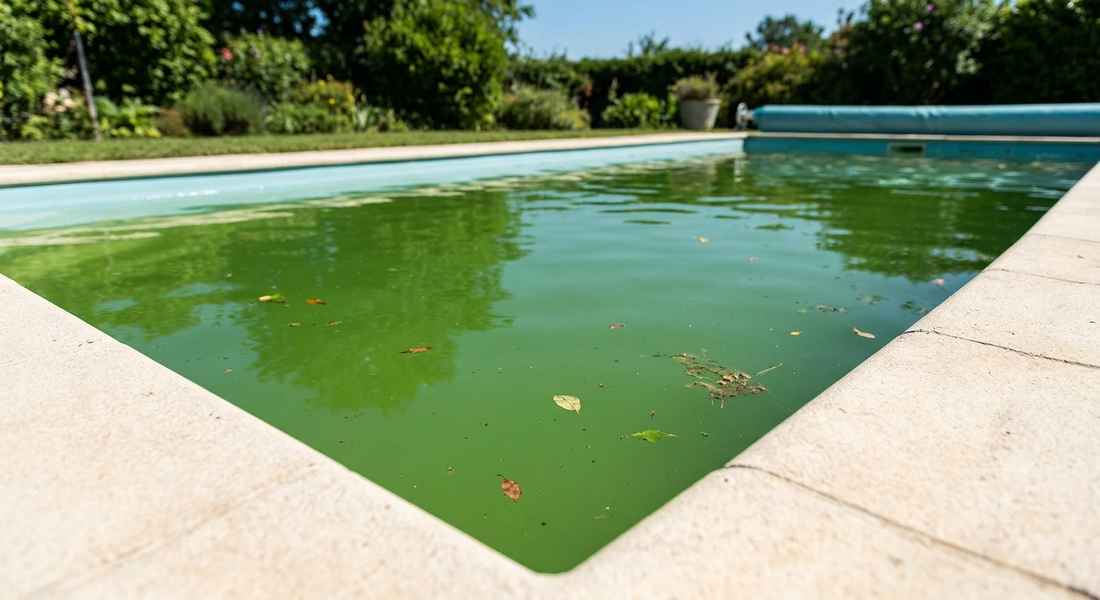 Porque é que a água da piscina fica verde? Descubra as causas e como resolver